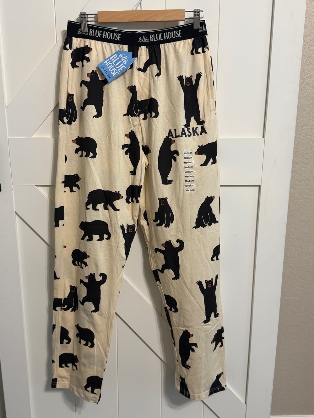 Little Blue House Hatley Men’s Medium Alaska Bear Pajama Pants NWT Cotton